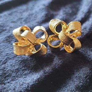 KJL Ribbon/Bow Earrings